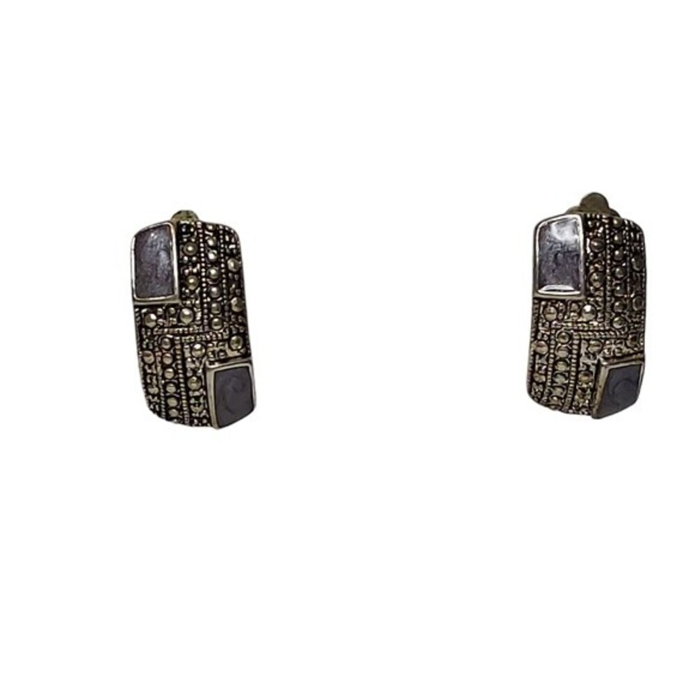 Earrings clip-on metal 3/4"